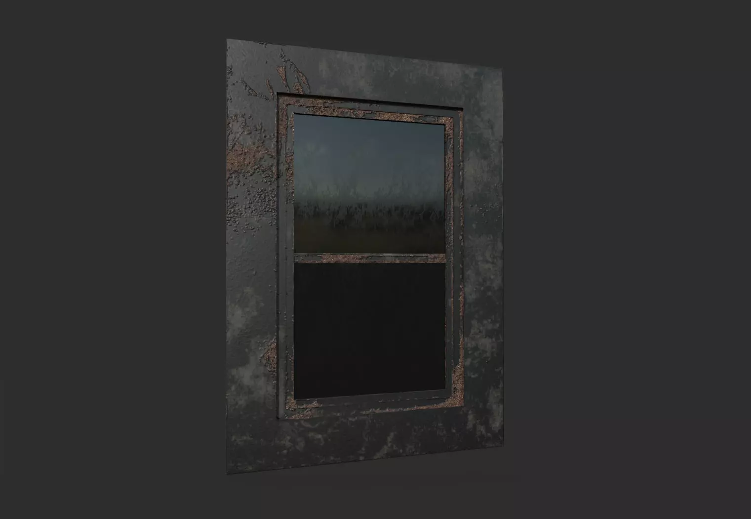 rusty window 3D model_0