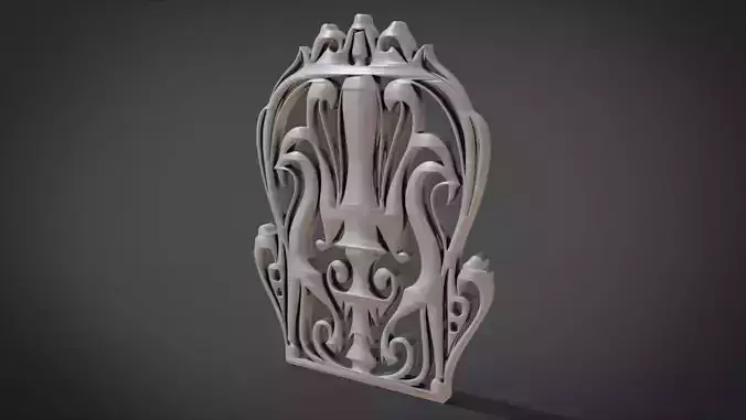 Simple Mandala Frame Ornament