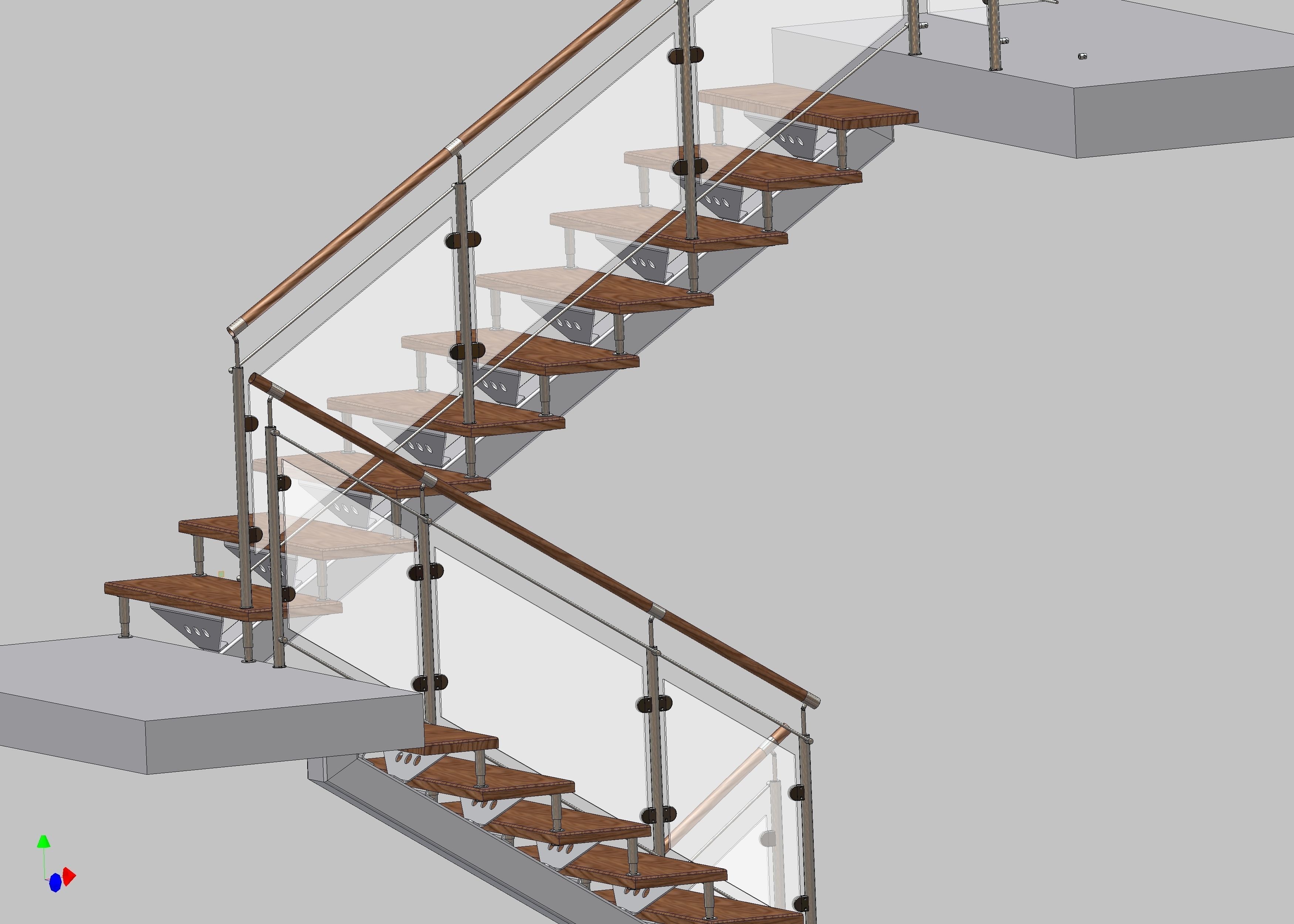 Stairs Free 3D model_9