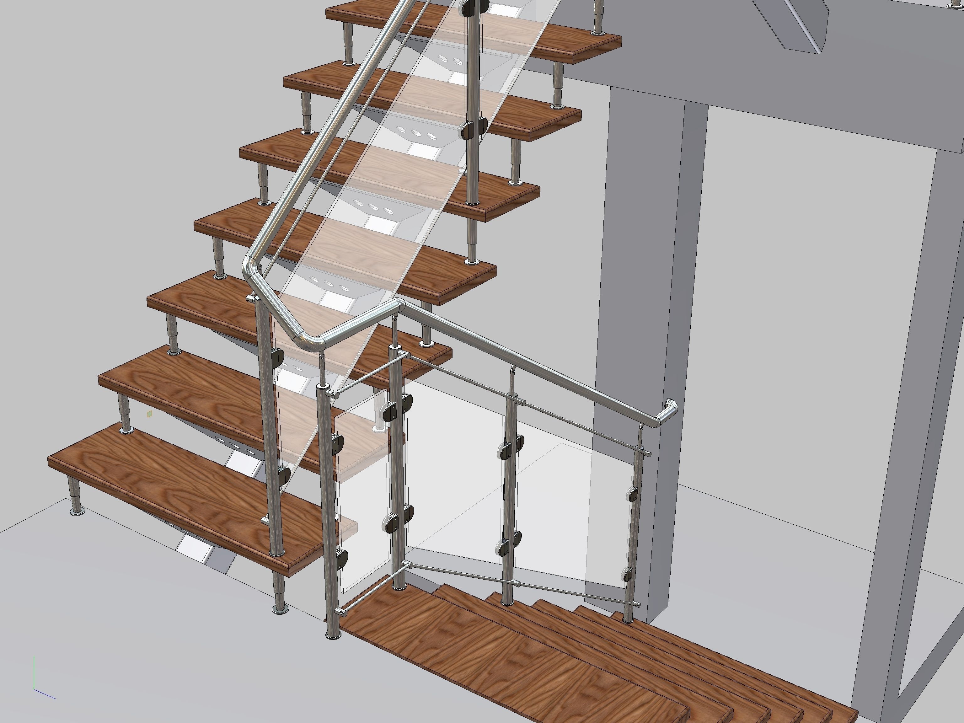 Stairs Free 3D model_5