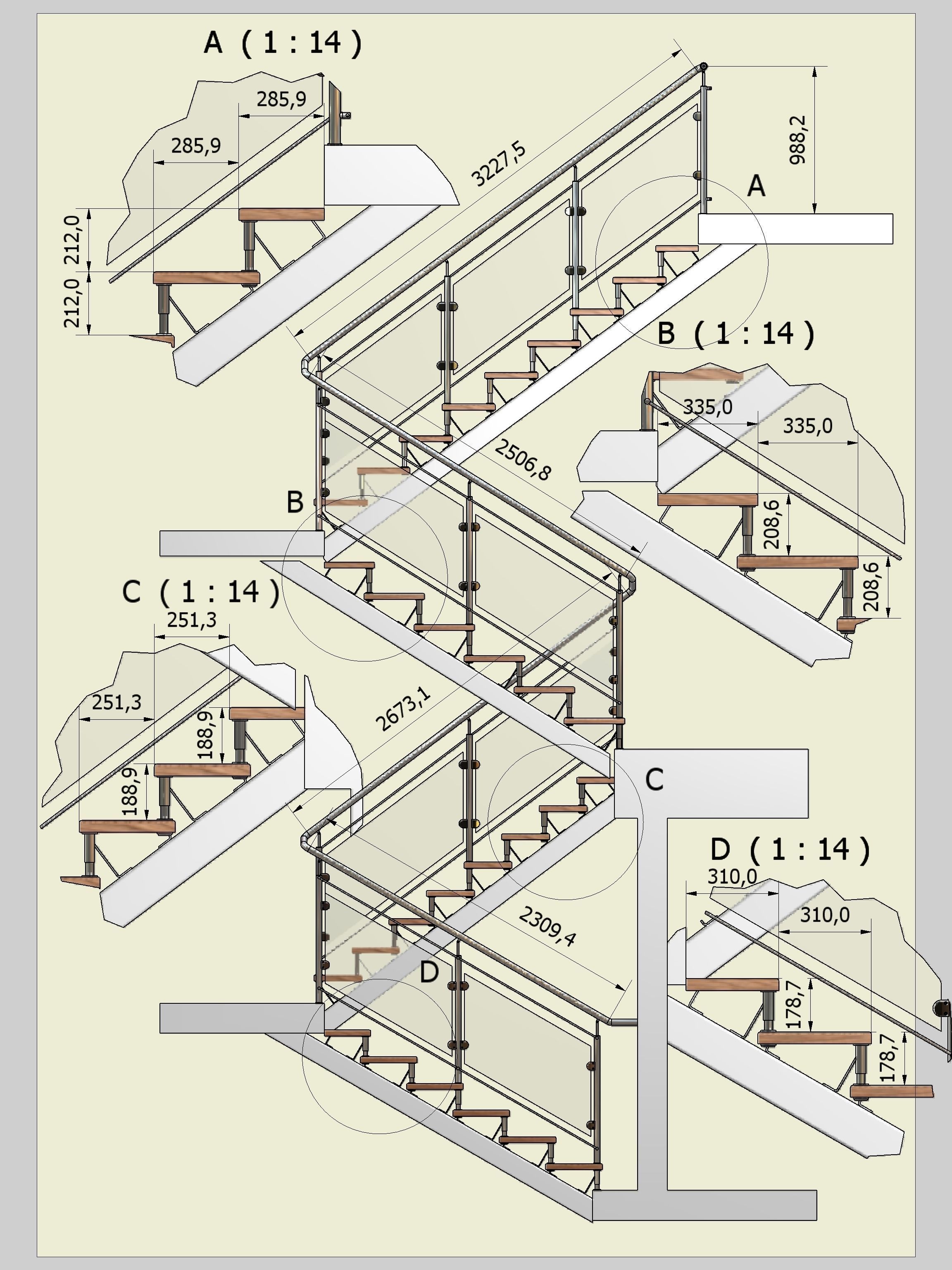 Stairs Free 3D model_3