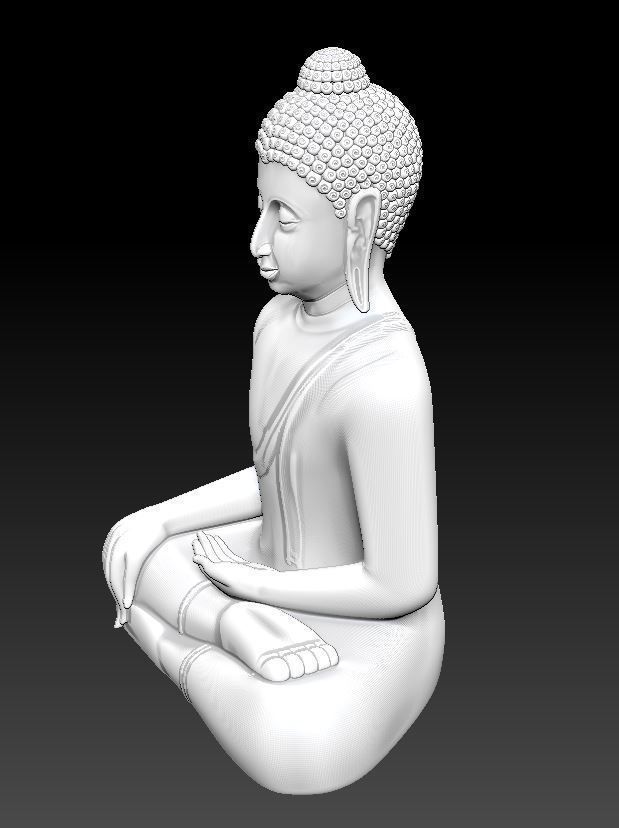 Buddha statue 3D model_1