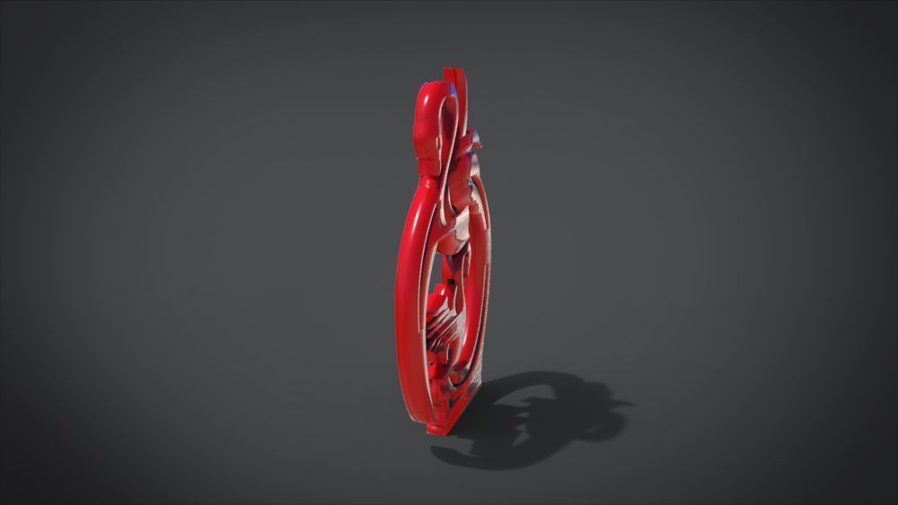 Swan Frame Ornament Furniture 3D print model_21