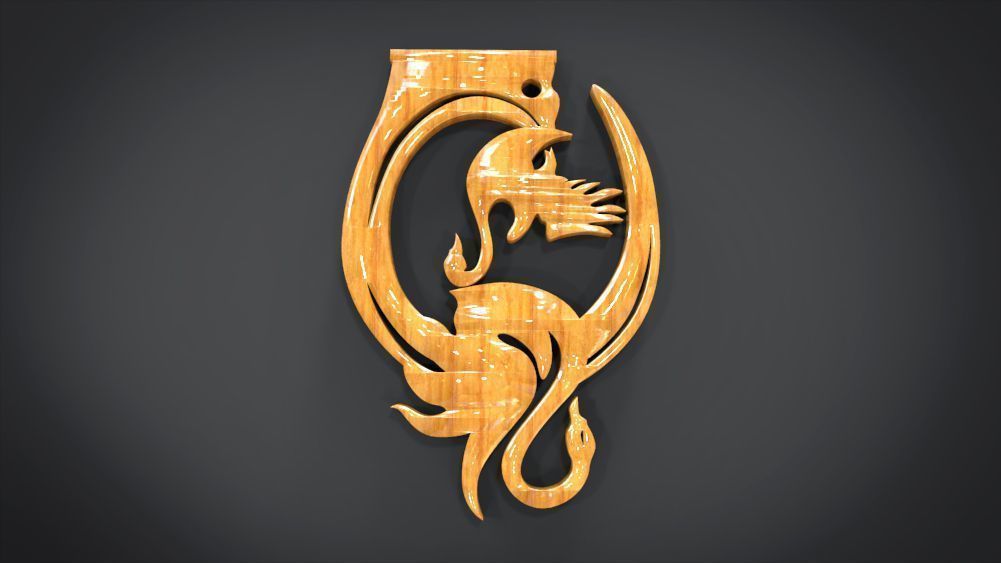 Swan Frame Ornament Furniture 3D print model_8