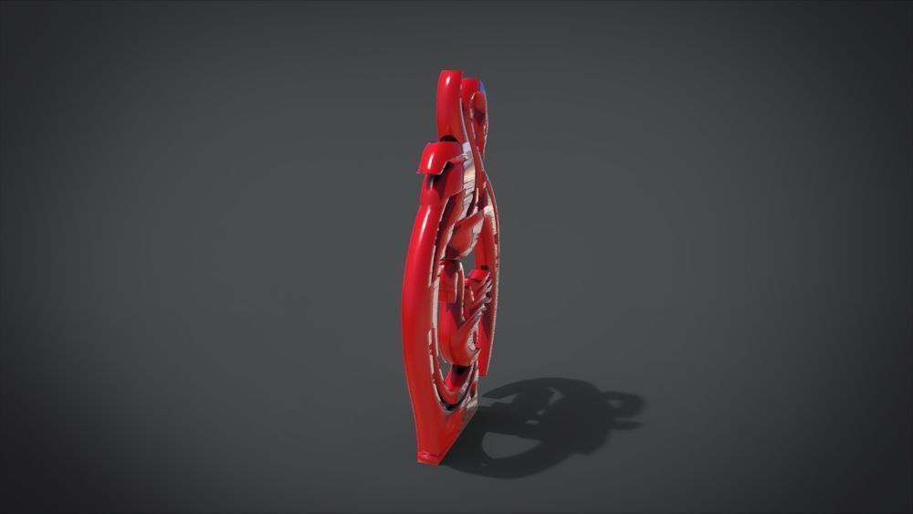 Swan Frame Ornament Furniture 3D print model_15