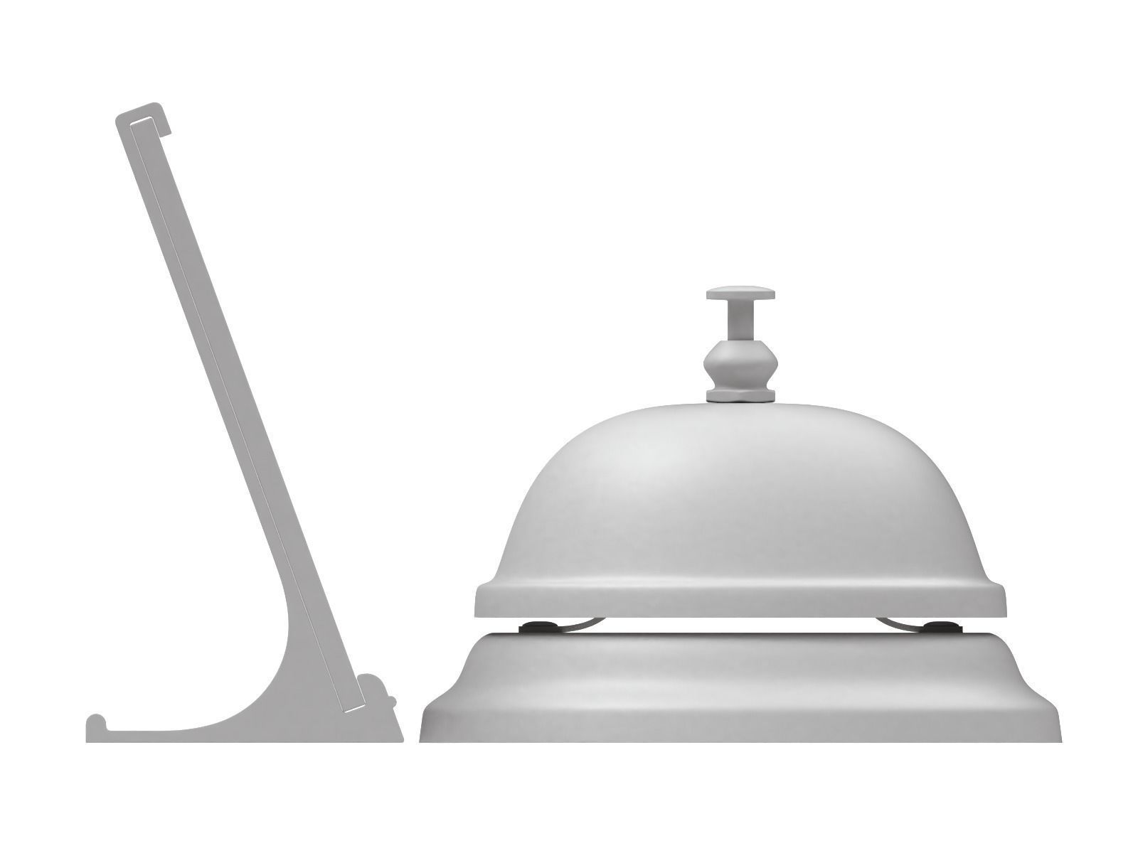 Reception  Bell with Sign 3D model_10