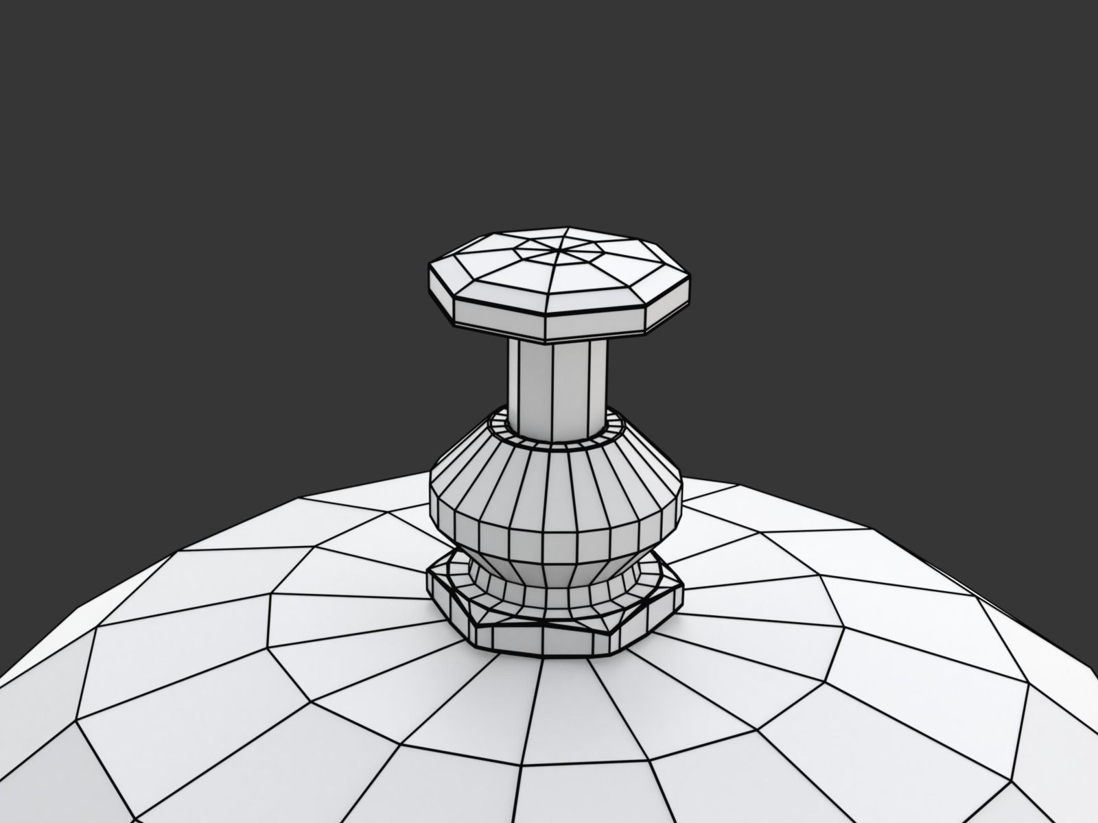 Reception  Bell with Sign 3D model_18