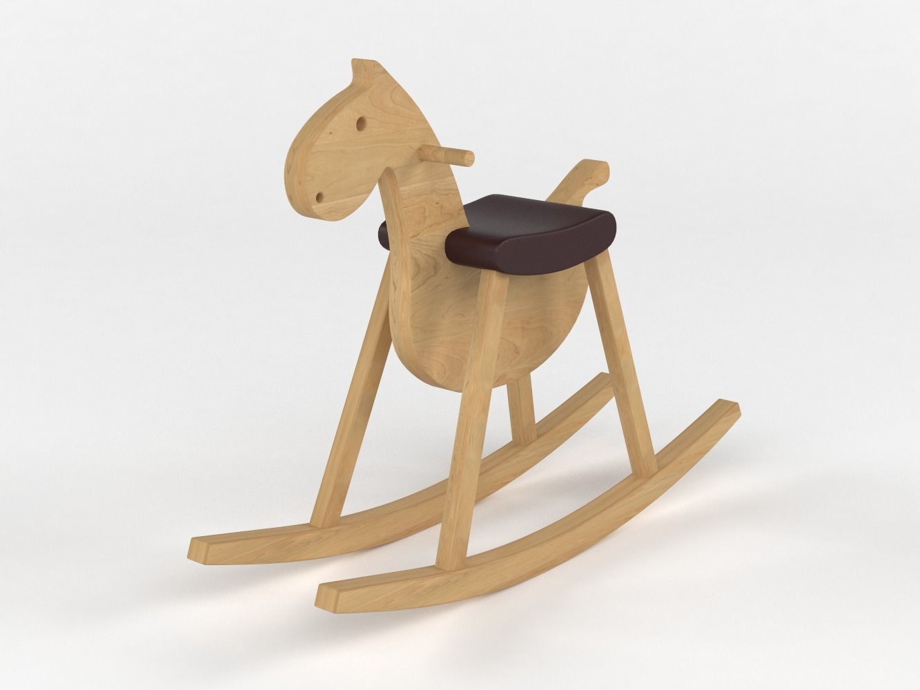 Toy Rocking Horse 3D model_7