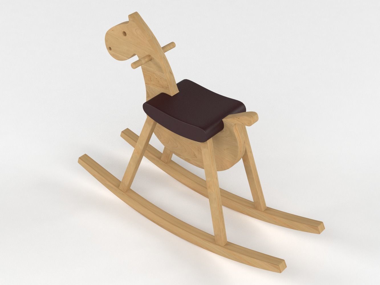 Toy Rocking Horse 3D model_5
