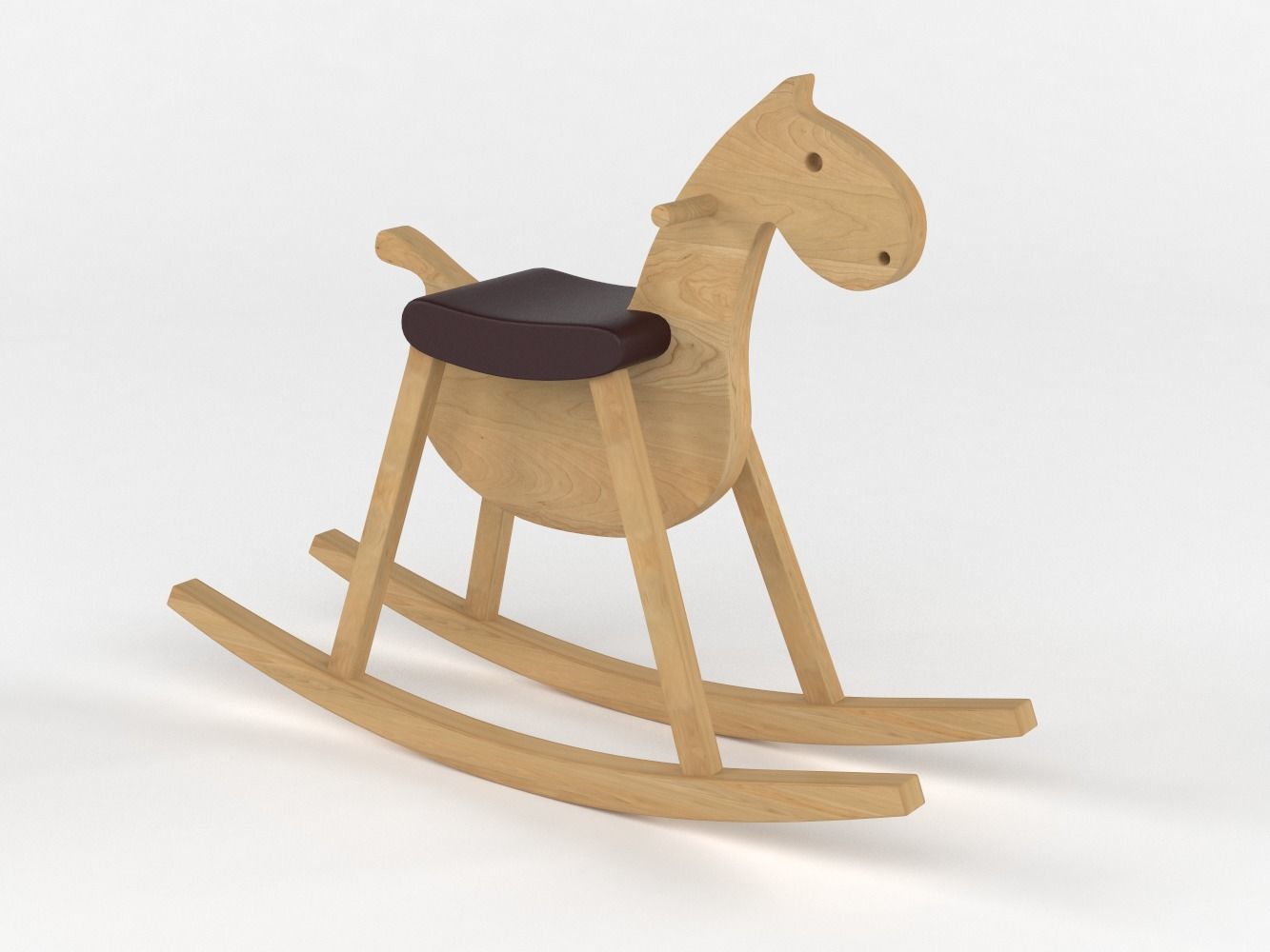 Toy Rocking Horse 3D model_9