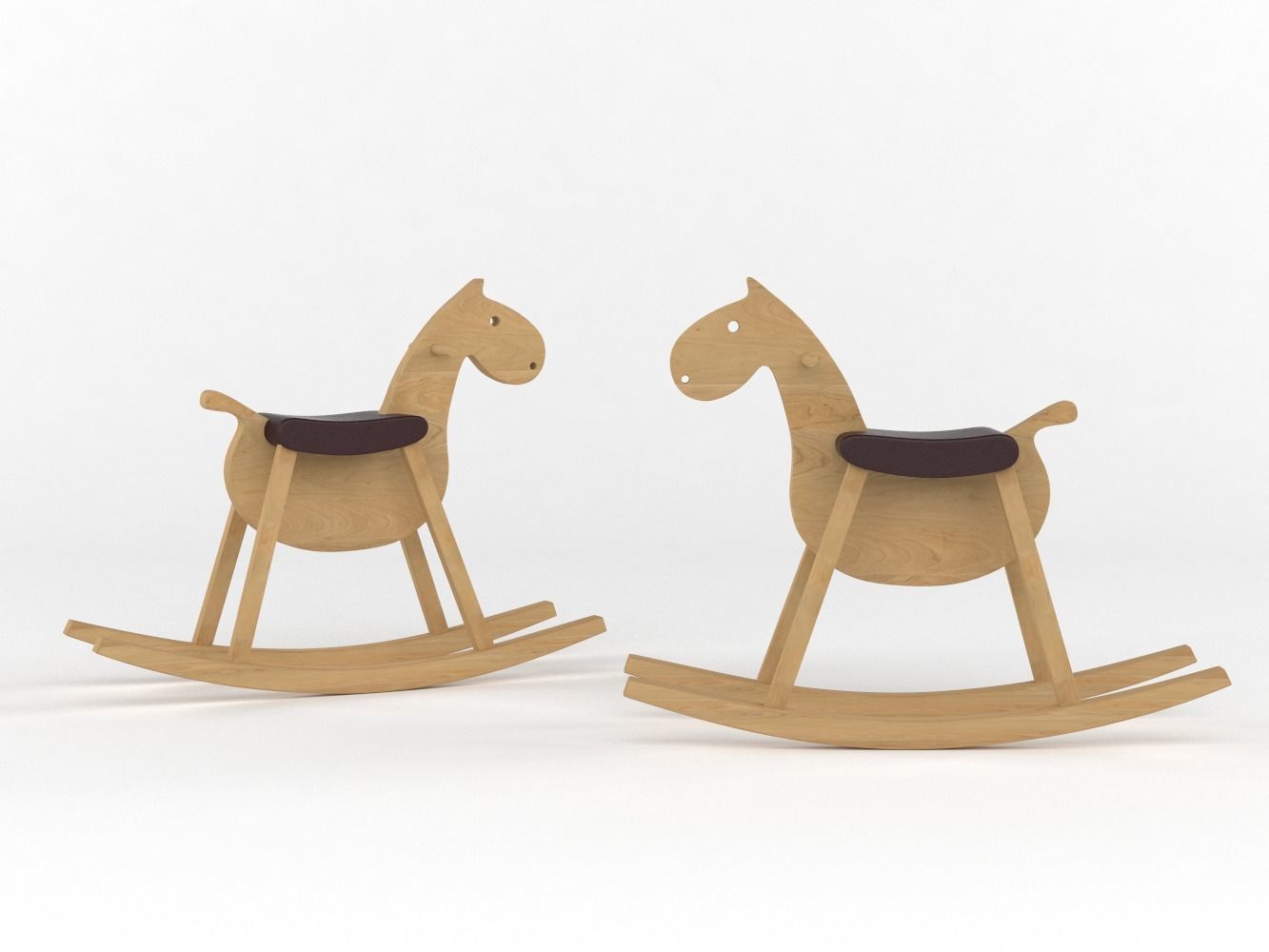 Toy Rocking Horse 3D model_10