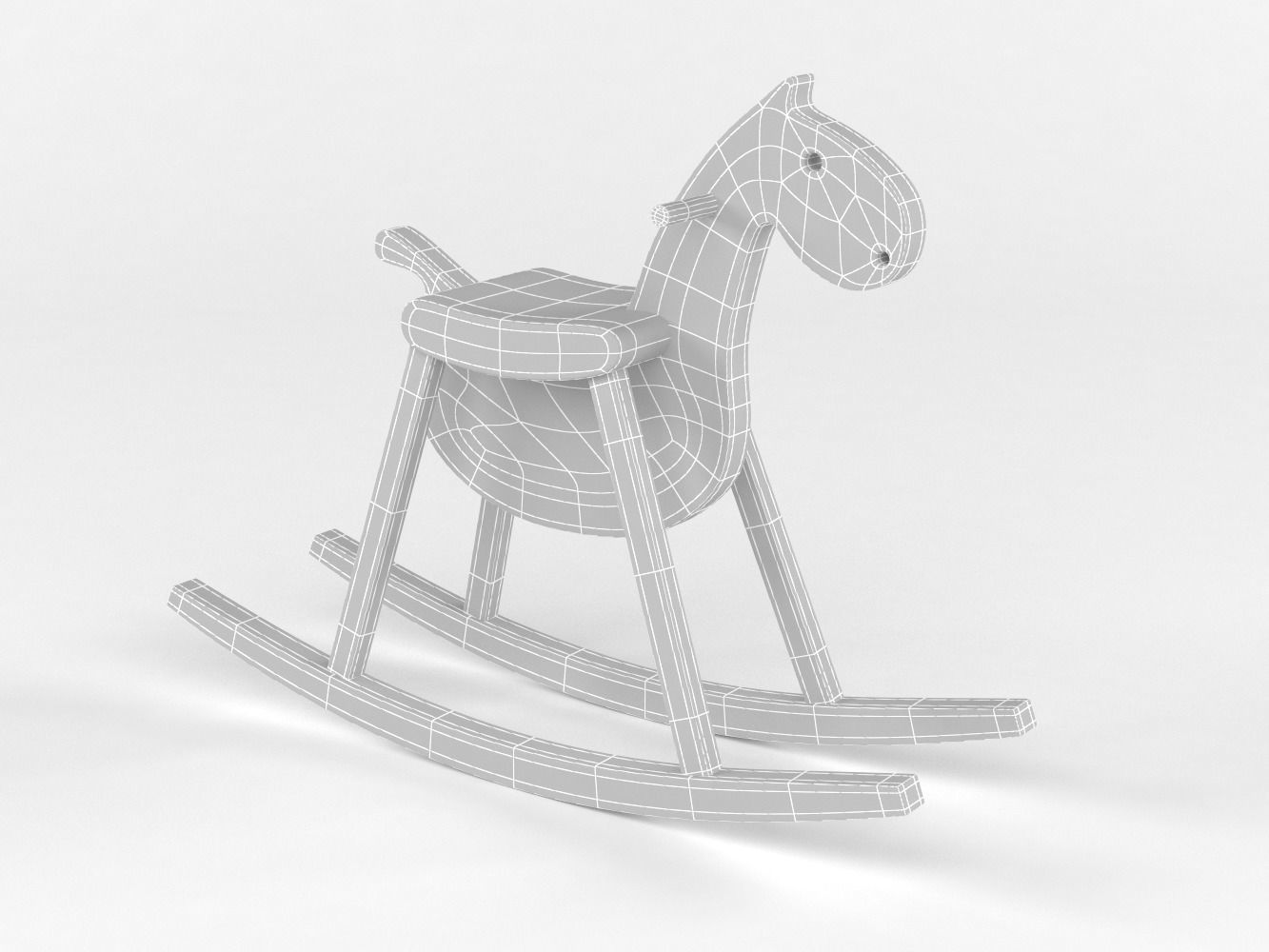 Toy Rocking Horse 3D model_12