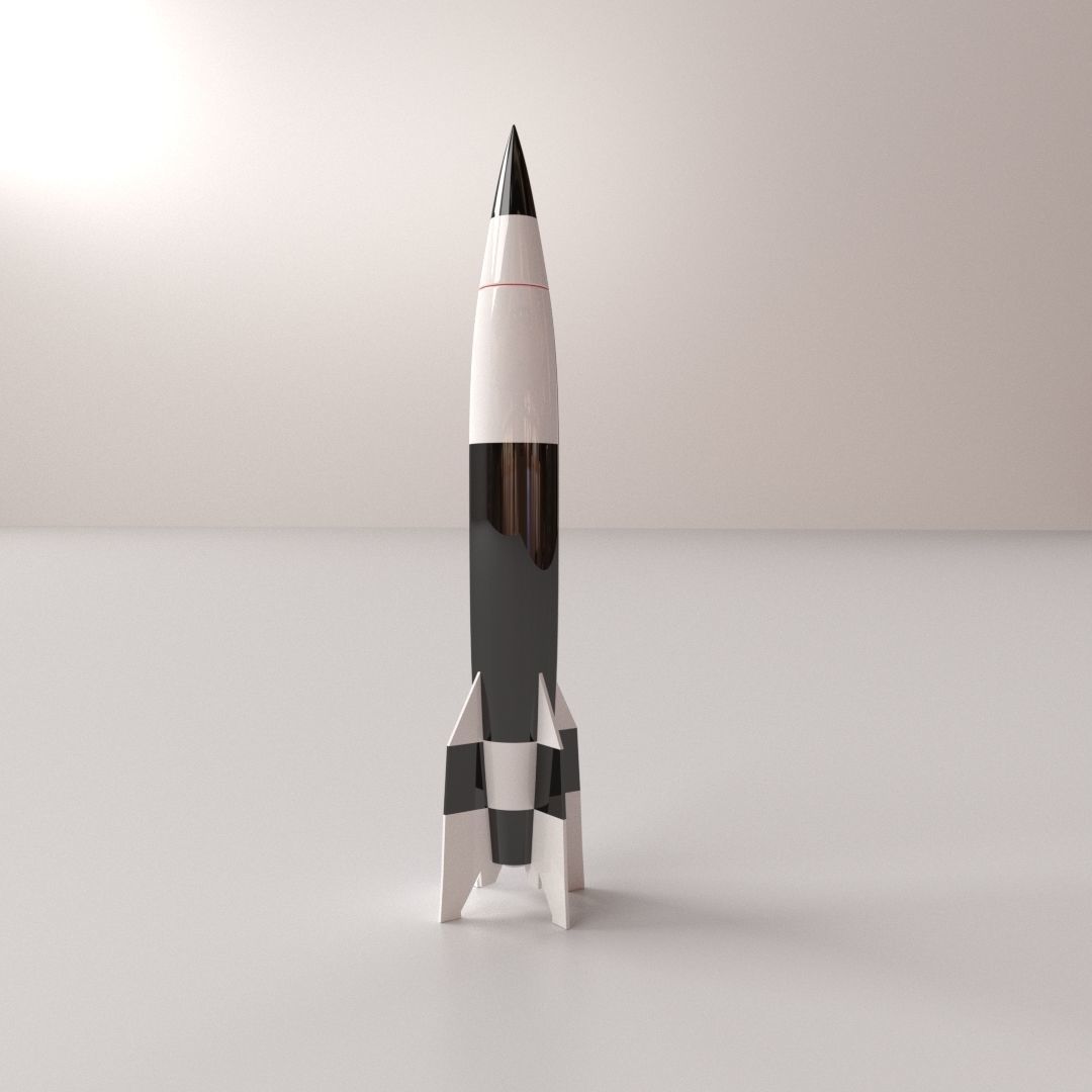 V2 Rocket 3D model CGTrader
