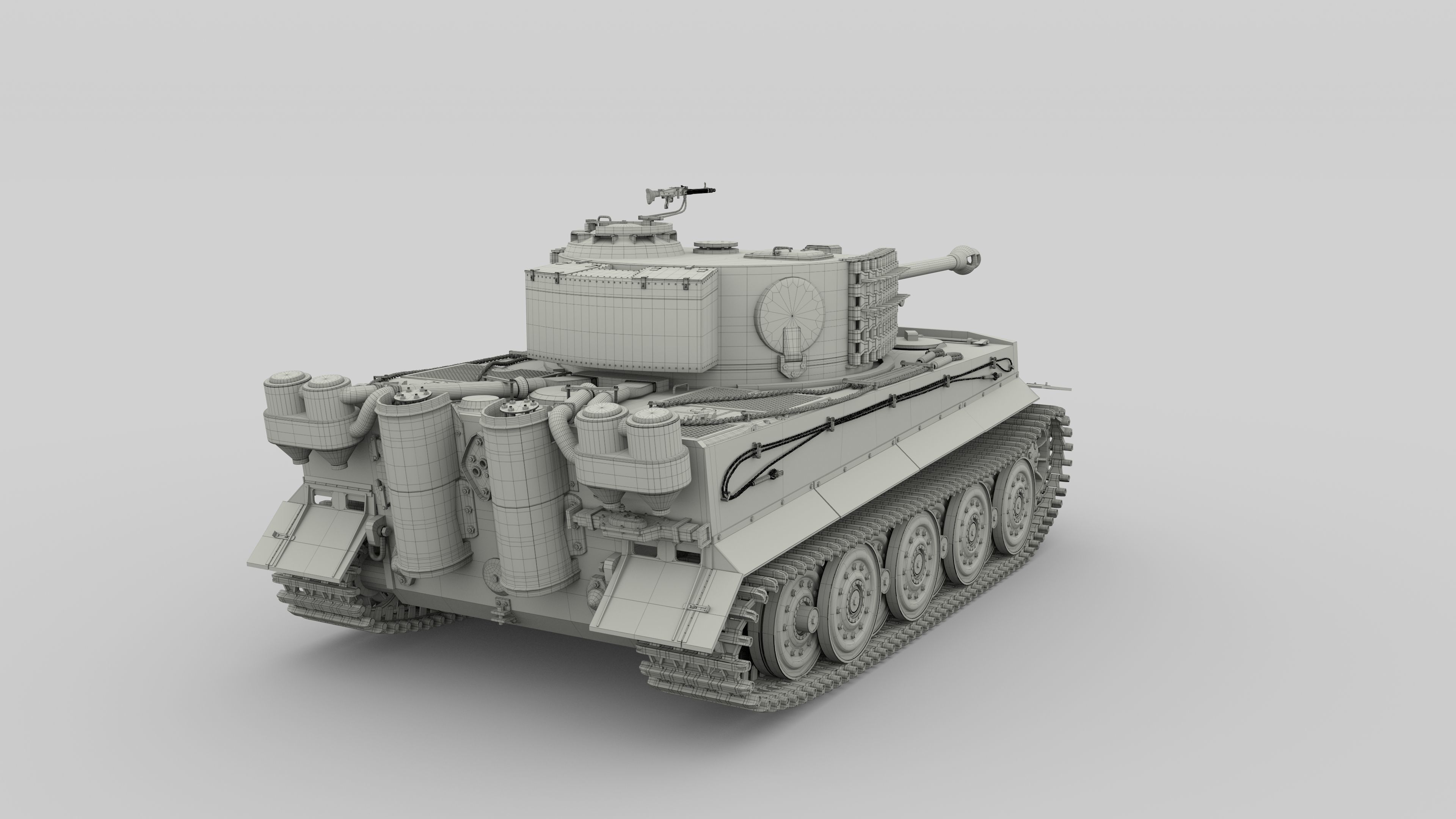 T34-85 Tiger Tank Late Pack with Interior 3D model_3