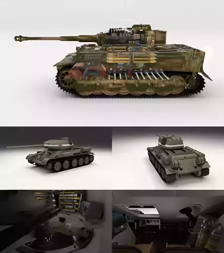 T34-85 Tiger Tank Late Pack with Interior