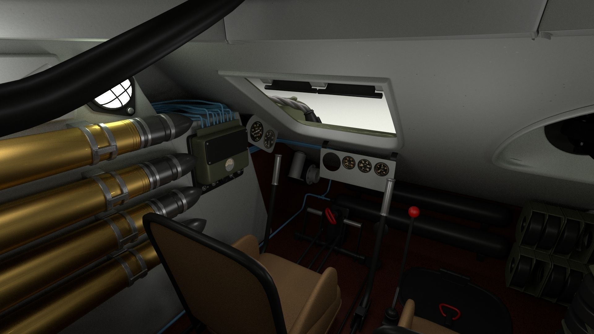 T34-85 Tiger Tank Late Pack with Interior 3D model_1