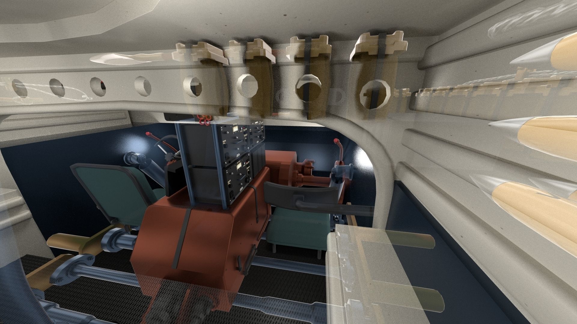 T34-85 Tiger Tank Late Pack with Interior 3D model_55