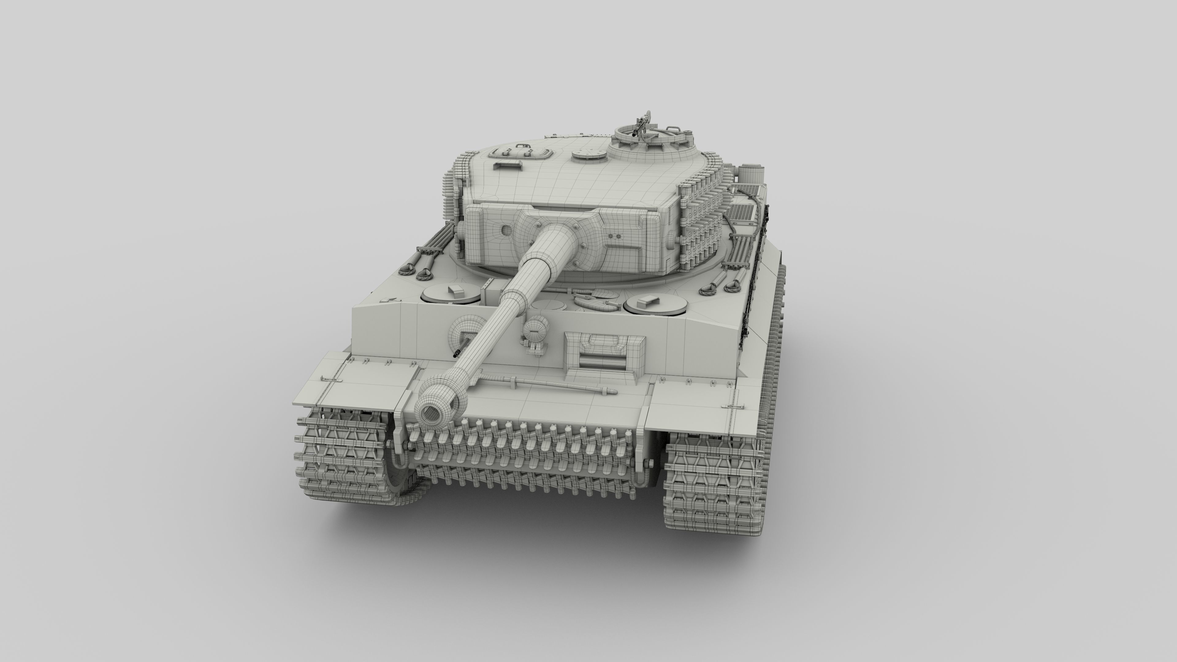 T34-85 Tiger Tank Late Pack with Interior 3D model_6