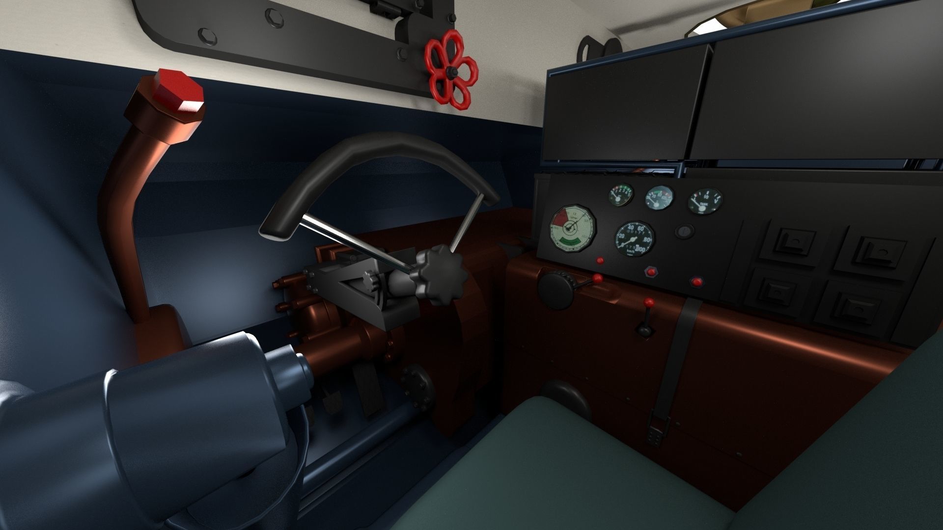 T34-85 Tiger Tank Late Pack with Interior 3D model_78