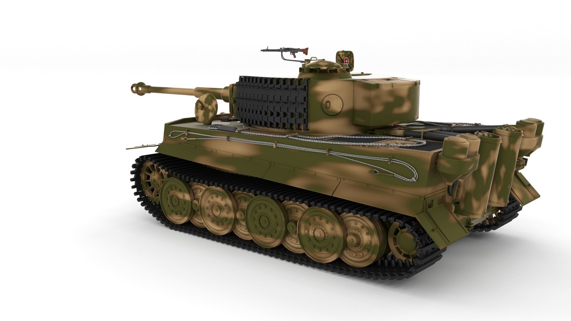 T34-85 Tiger Tank Late Pack with Interior 3D model_63
