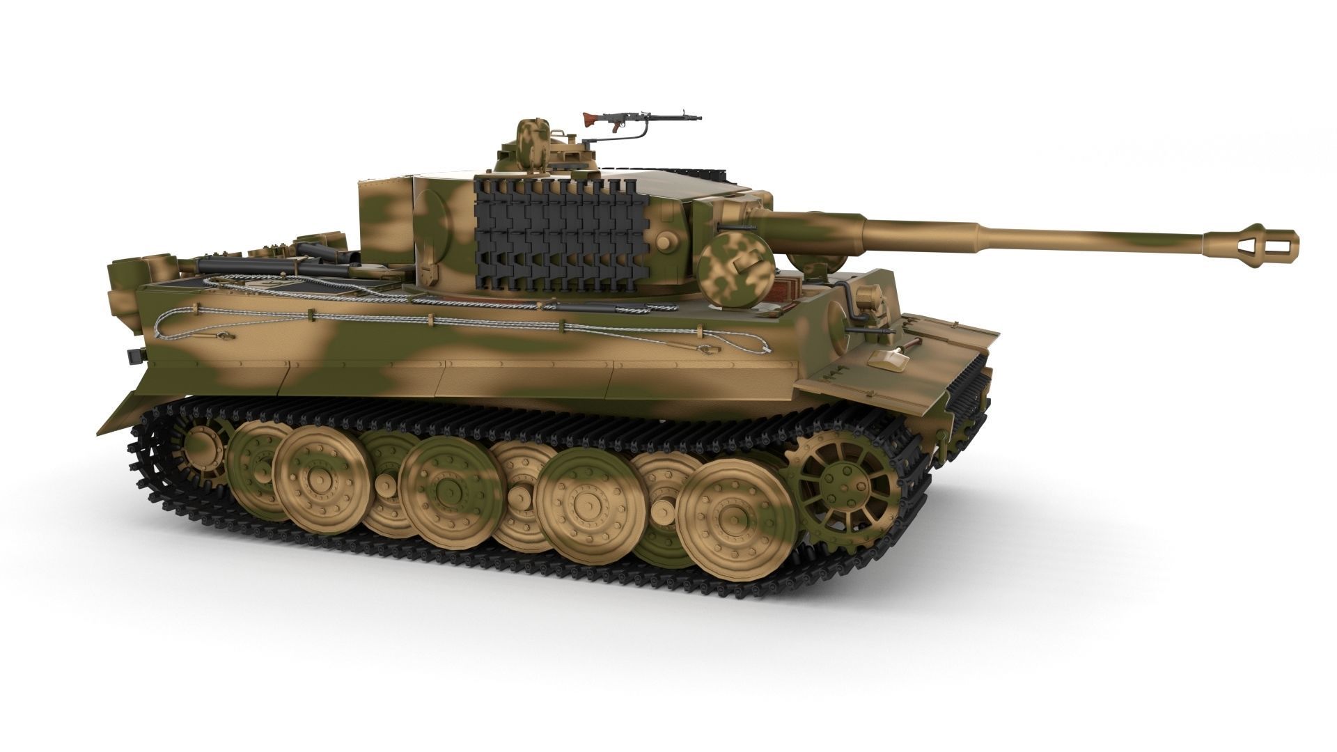 T34-85 Tiger Tank Late Pack with Interior 3D model_70