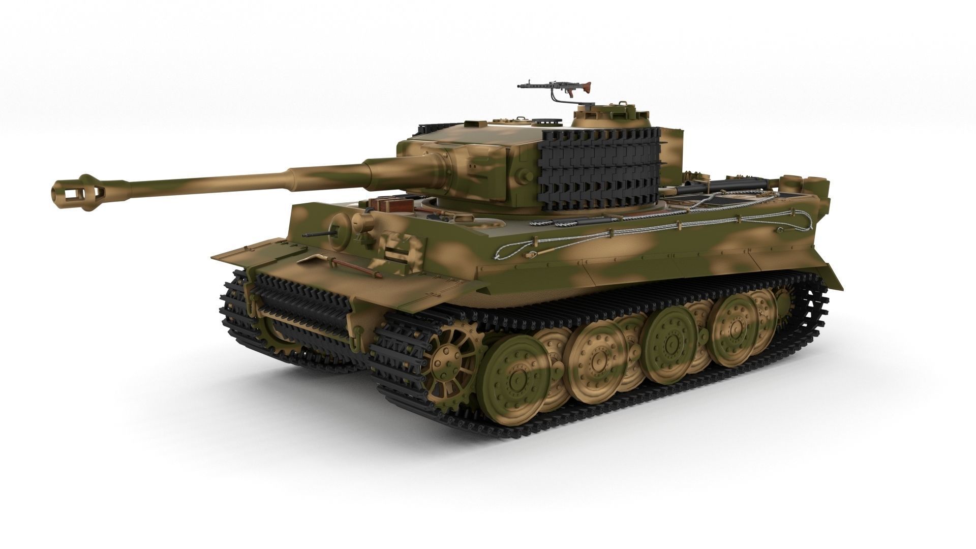 T34-85 Tiger Tank Late Pack with Interior 3D model_25