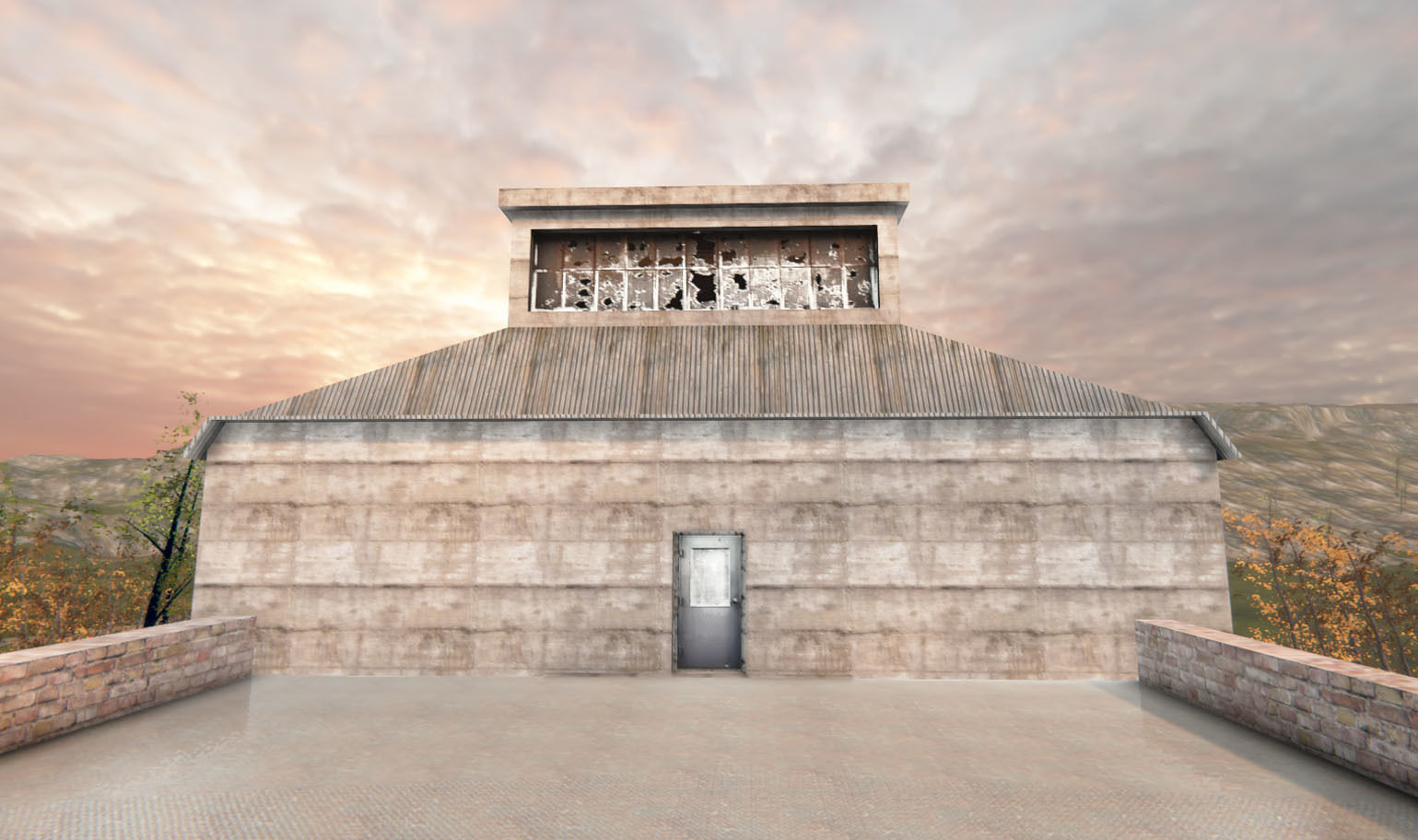 Industrial Building 4 Low-poly 3D model_10