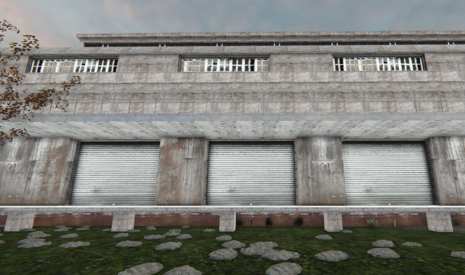 Industrial Building 4 Low-poly 3D model_3