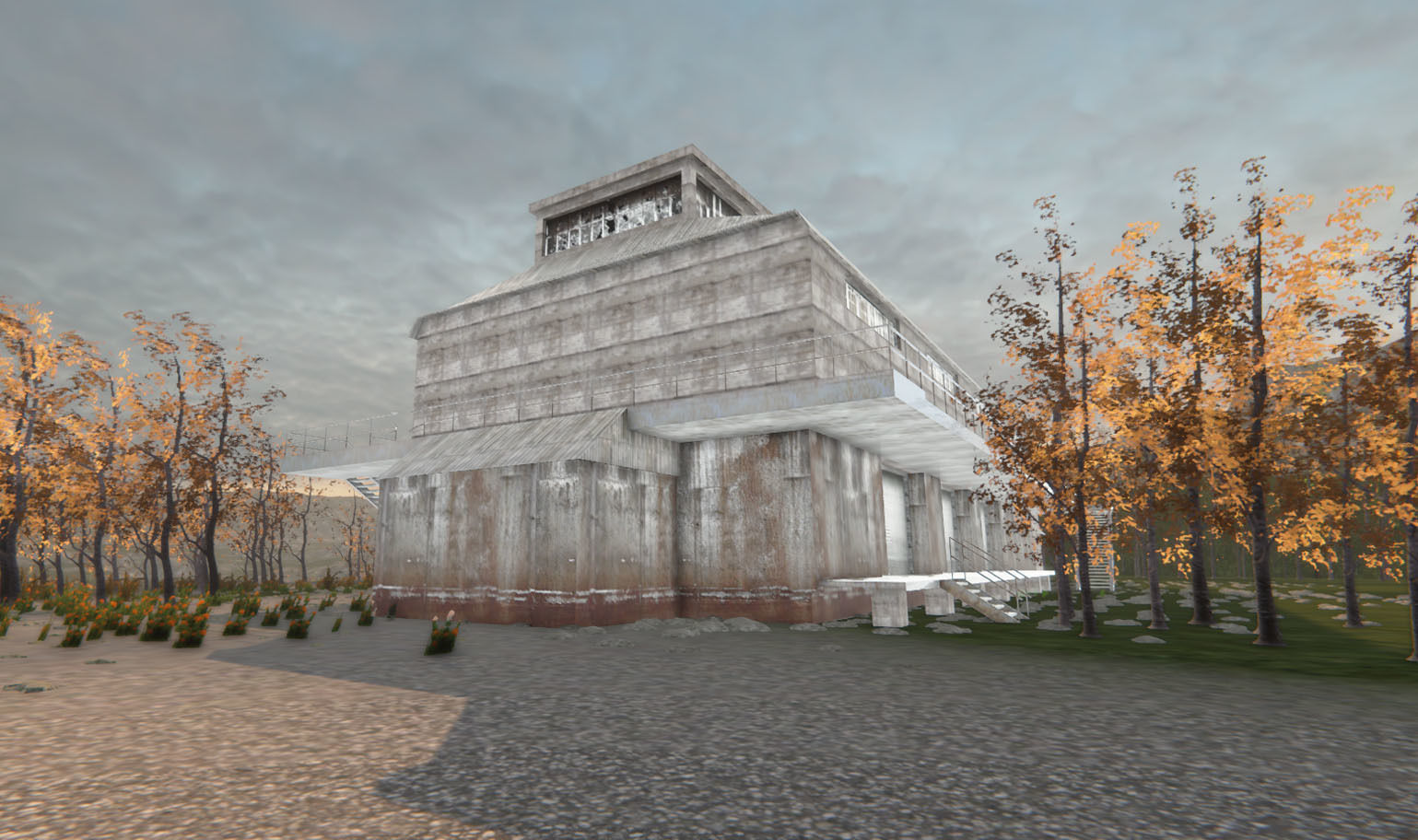 Industrial Building 4 Low-poly 3D model_7