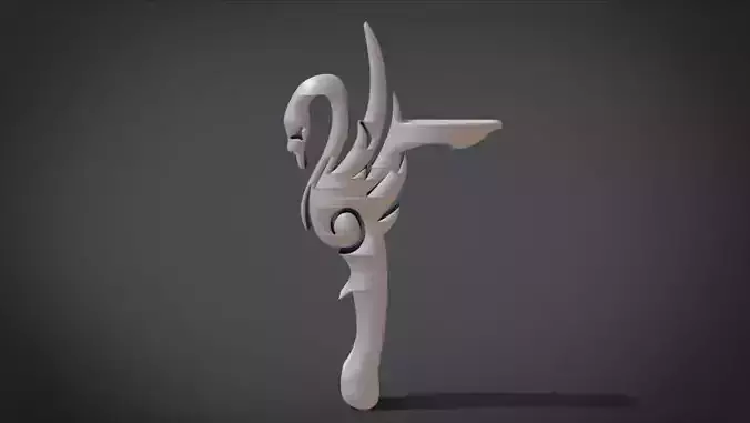 Simple Swan Ornament 3D print model