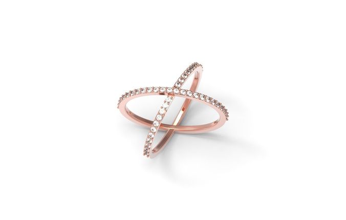 Double ring jewelry 3D print model