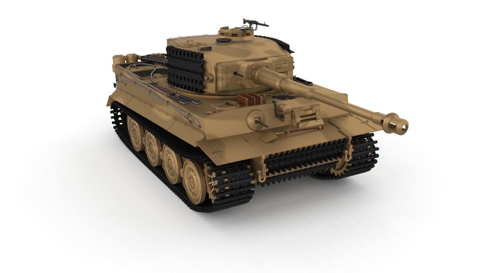 T34-85 Tiger Tank Late Pack with Interior and Engine Bay 3D model_8