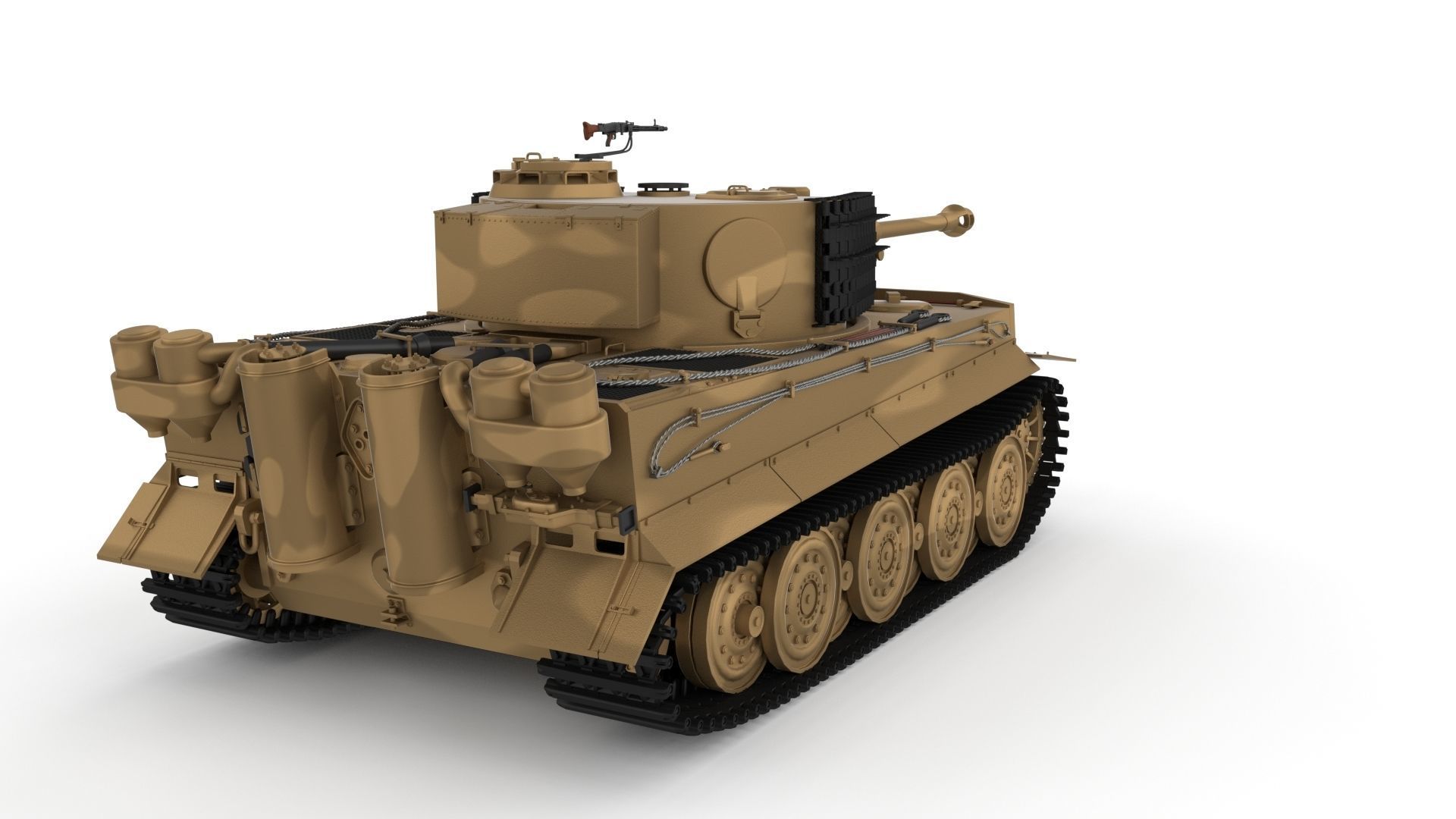 T34-85 Tiger Tank Late Pack with Interior and Engine Bay 3D model_11