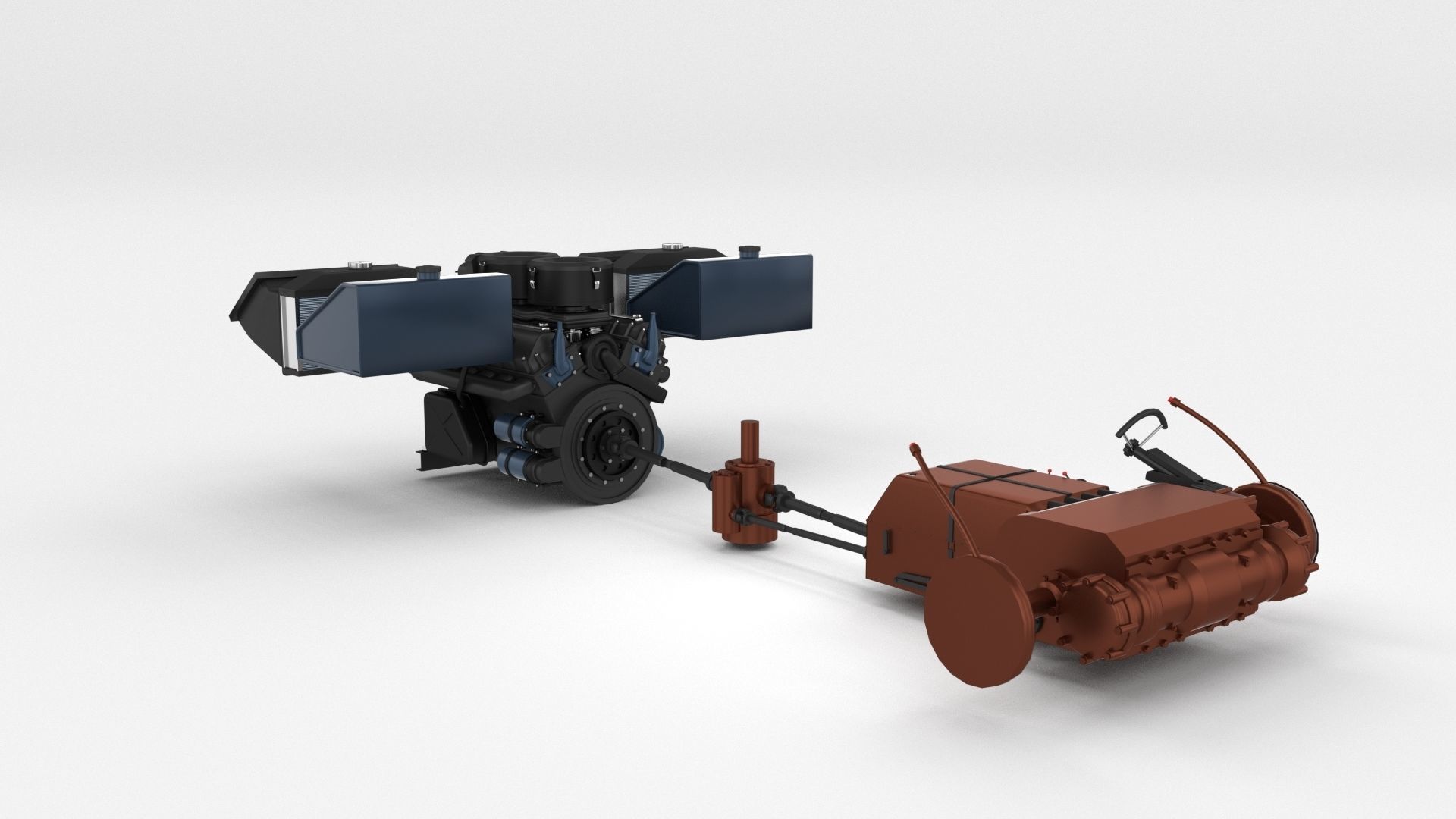 T34-85 Tiger Tank Late Pack with Interior and Engine Bay 3D model_17