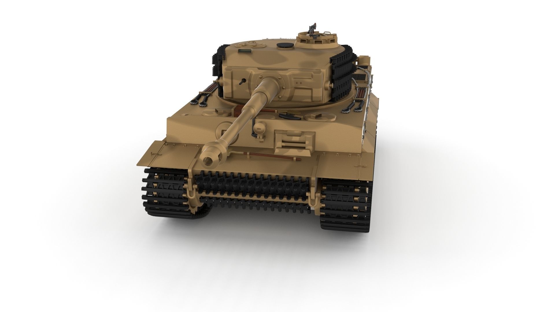 T34-85 Tiger Tank Late Pack with Interior and Engine Bay 3D model_4