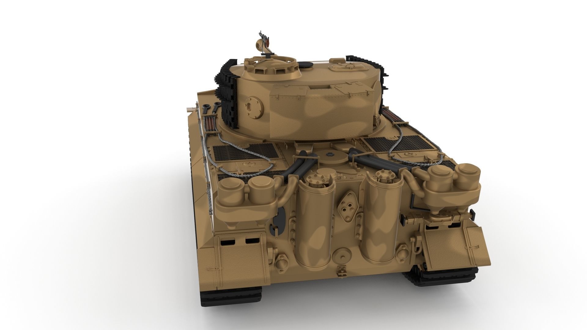 T34-85 Tiger Tank Late Pack with Interior and Engine Bay 3D model_3