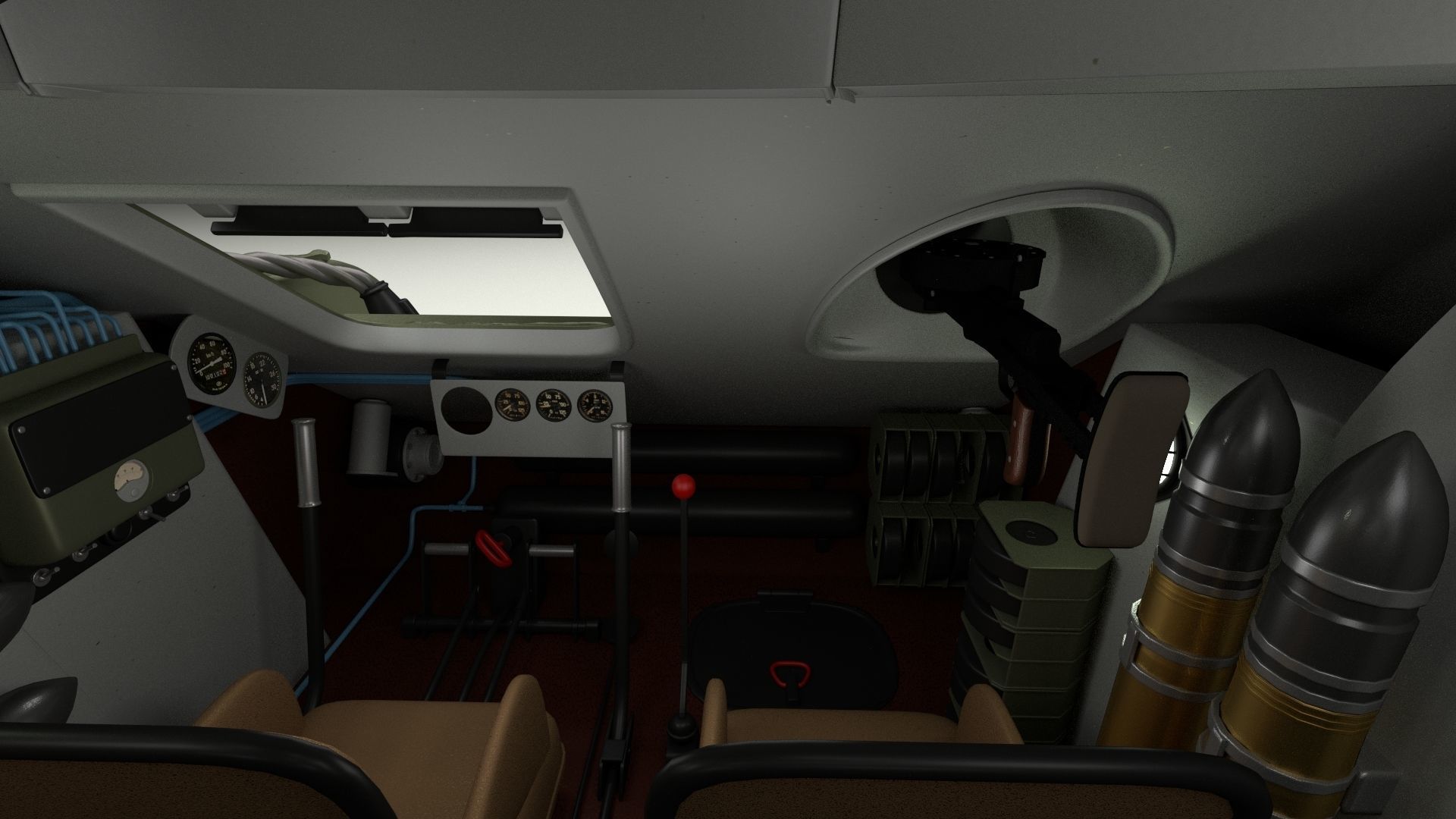 T34-85 Tiger Tank Late Pack with Interior and Engine Bay 3D model_61