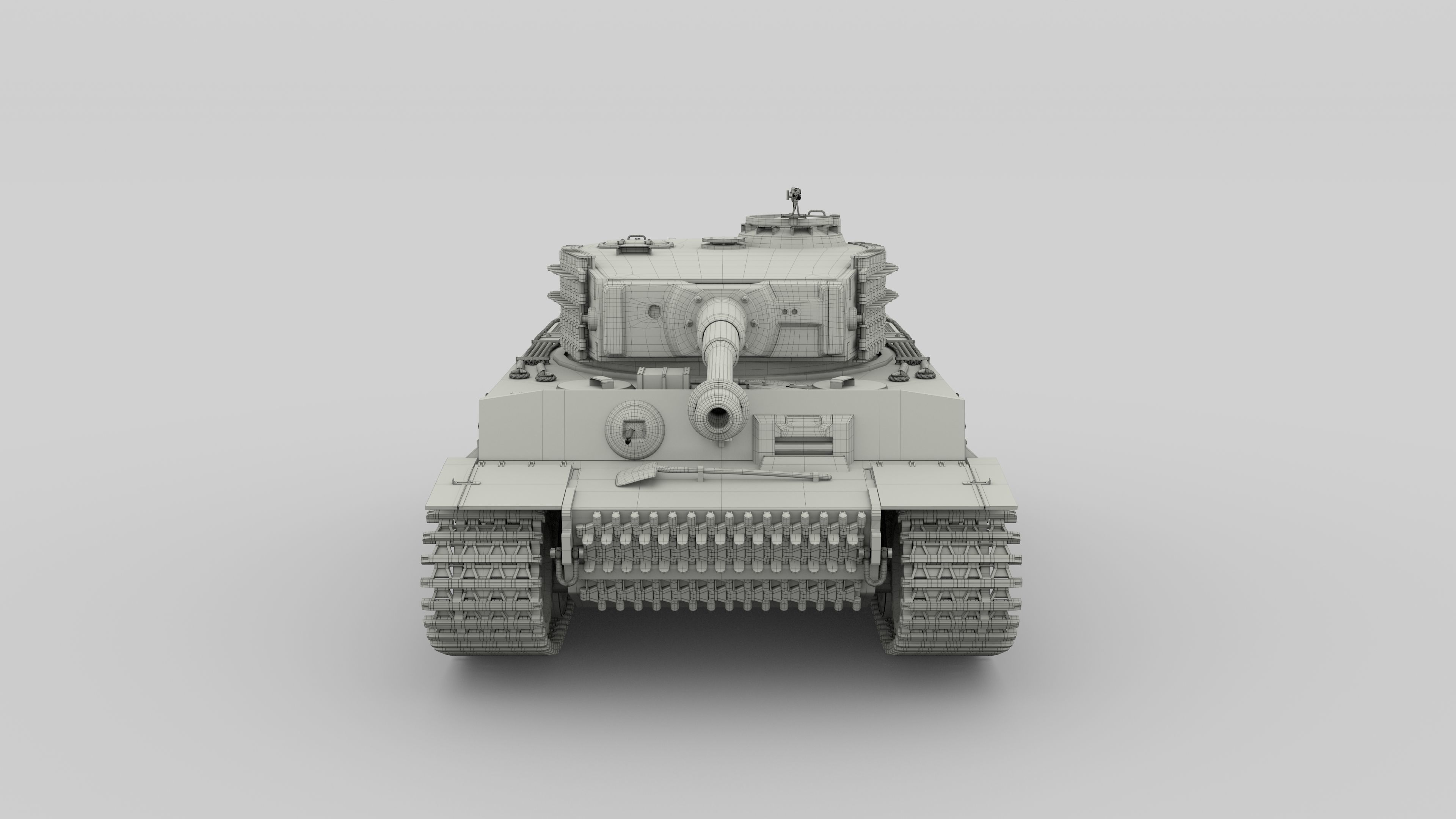 T34-85 Tiger Tank Late Pack with Interior and Engine Bay 3D model_34