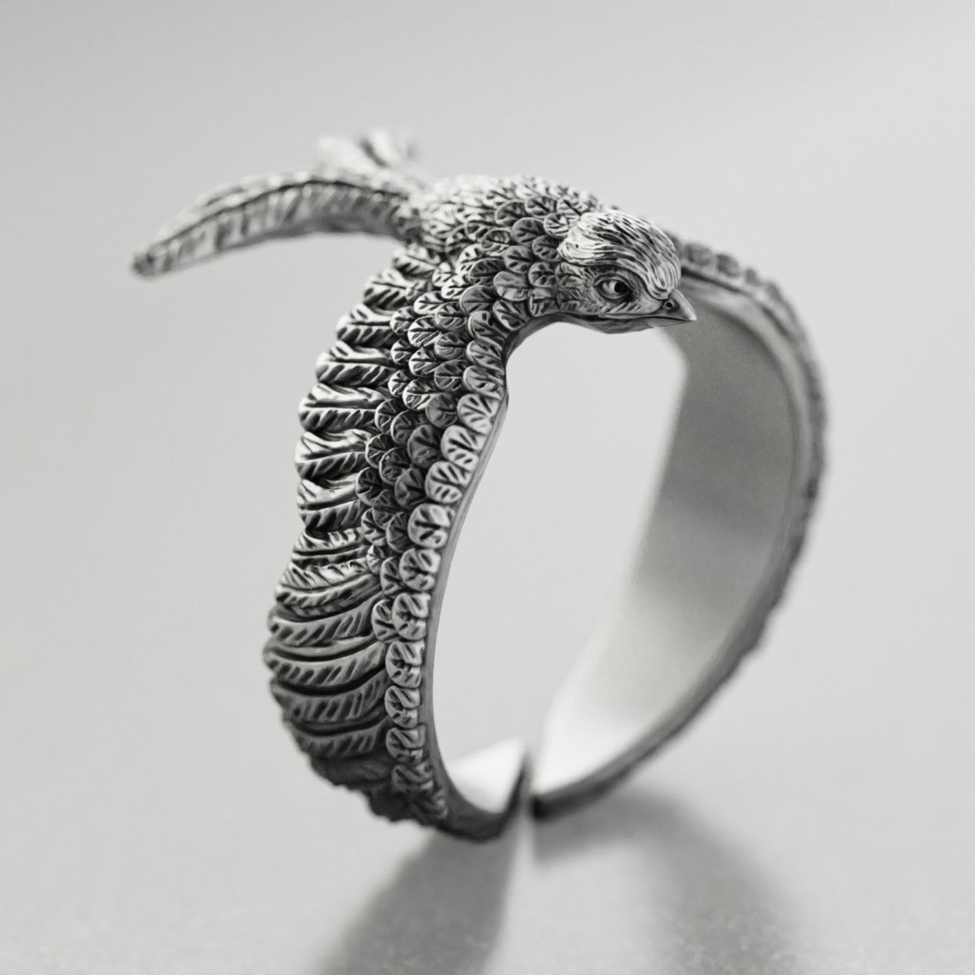 4 Birds ring pack 3D Model Collection_4