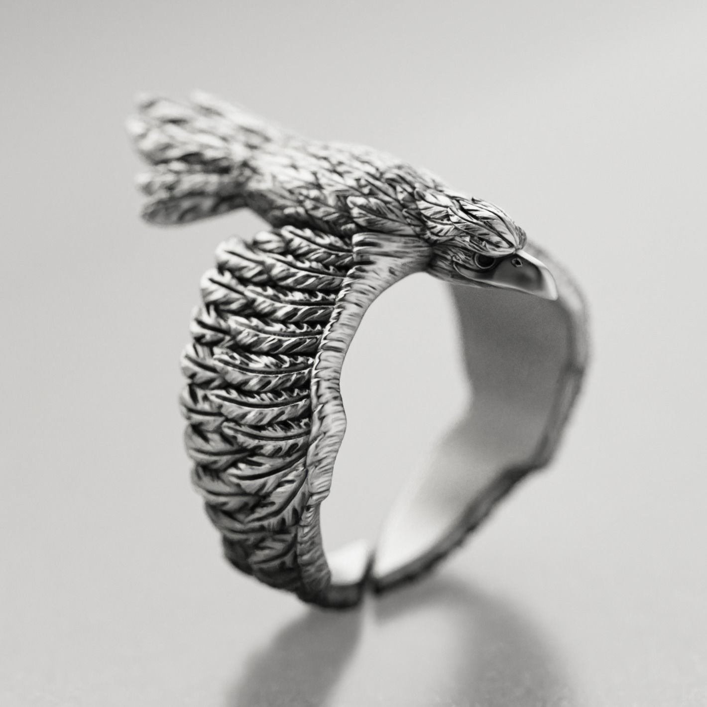 4 Birds ring pack 3D Model Collection_2