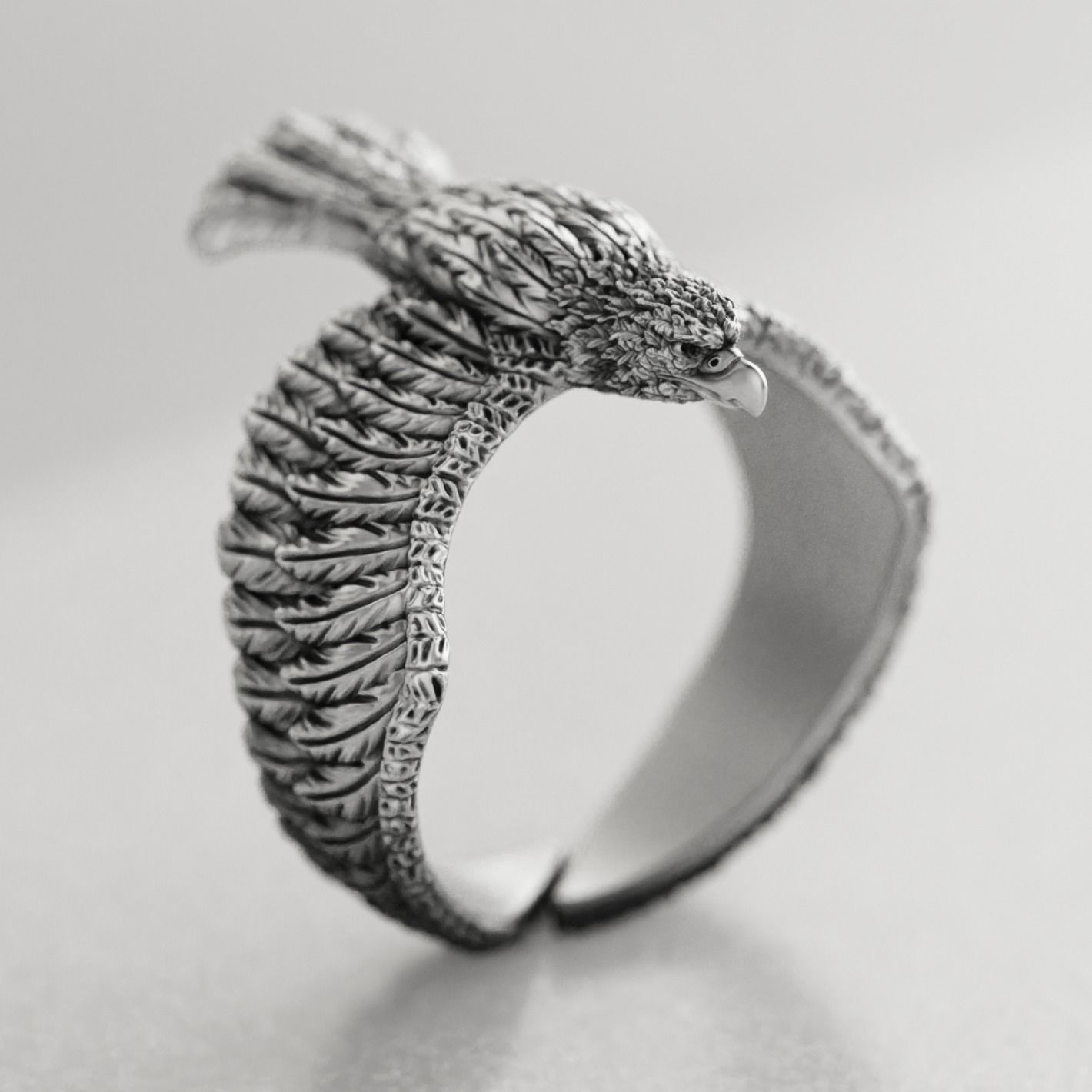 4 Birds ring pack 3D Model Collection_5