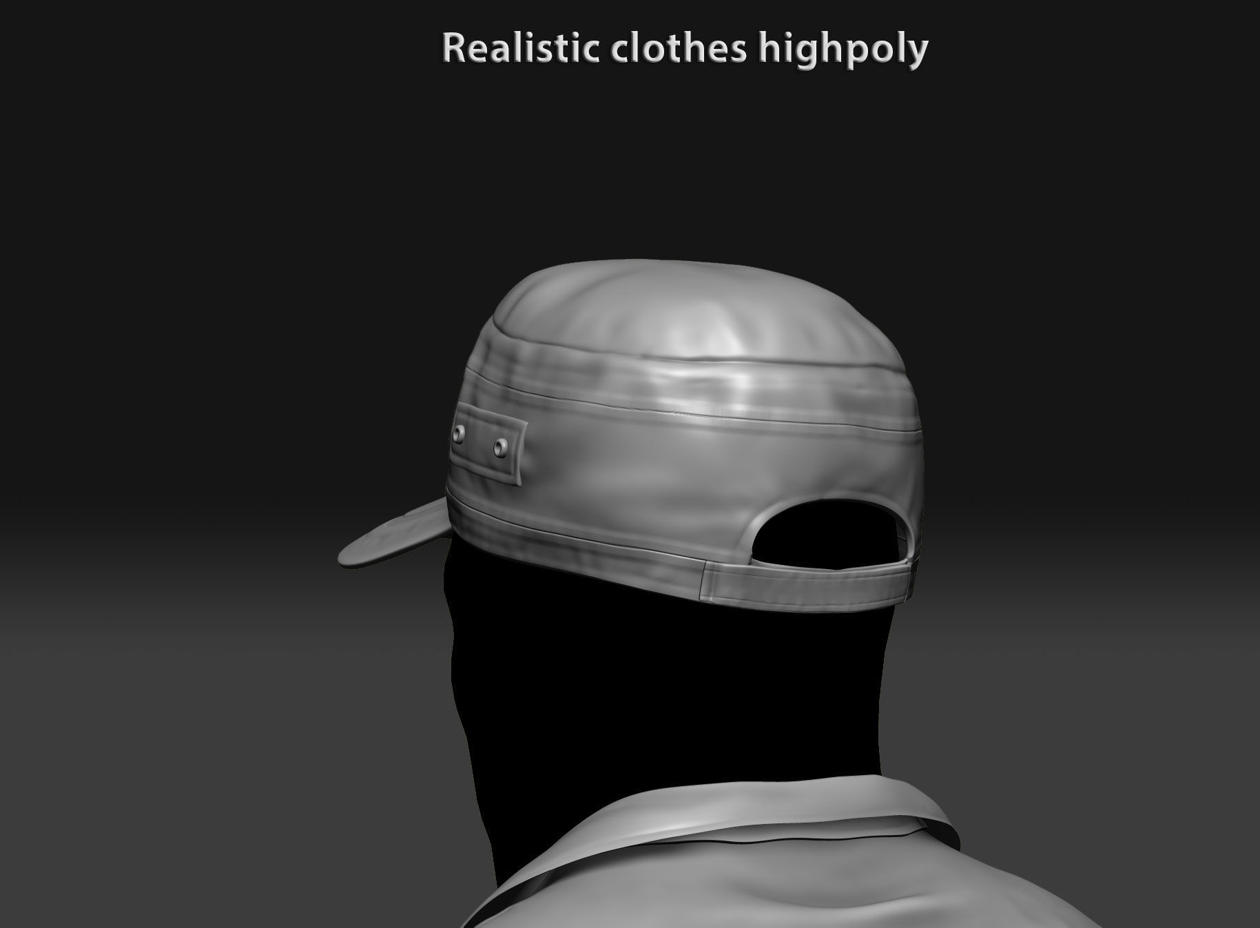 Realistic clothing zbrush 3D model_17