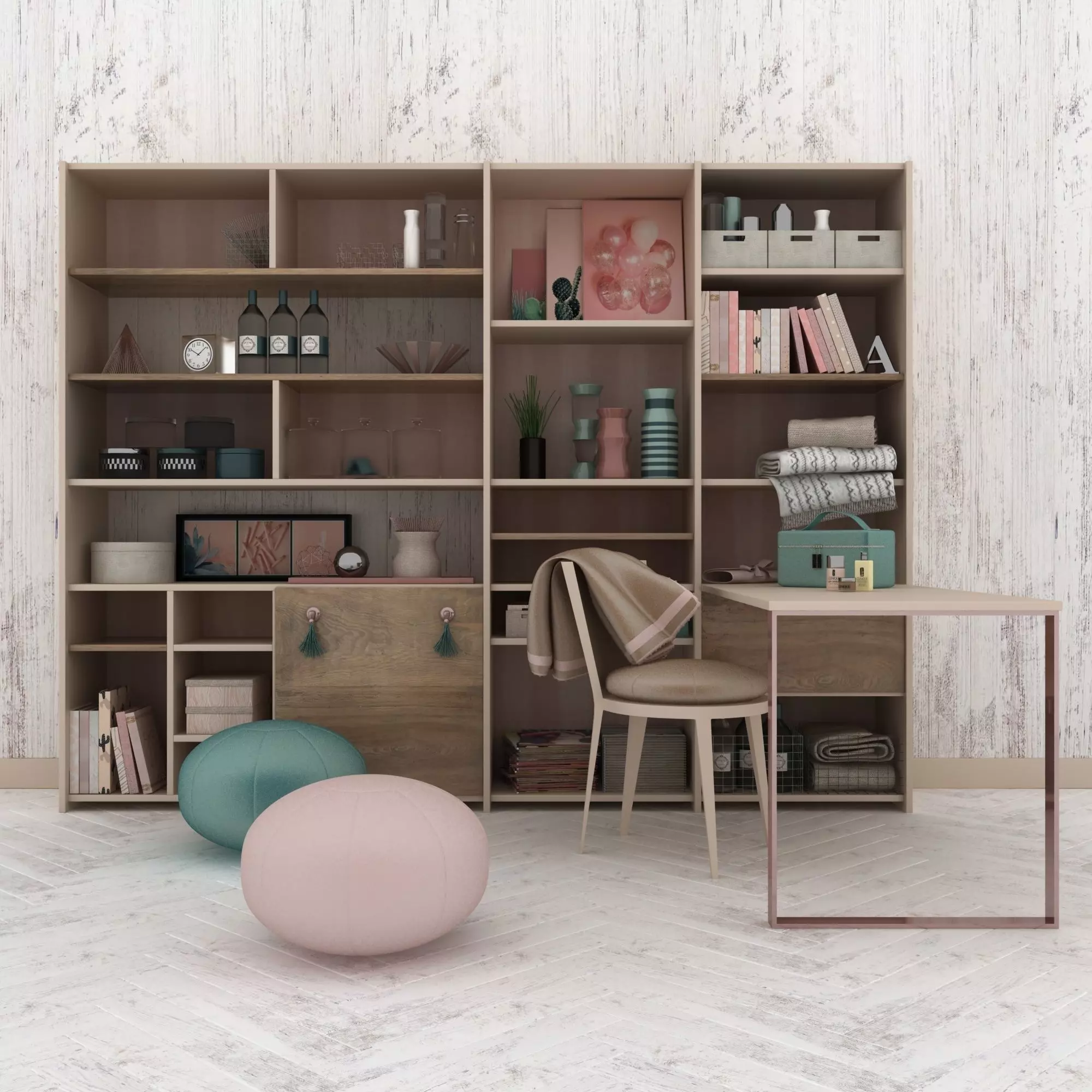 Shelving girly 3D model