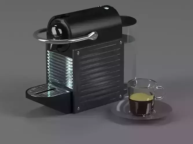 Coffee maker Nespresso Pixie Electric Titan 3D model