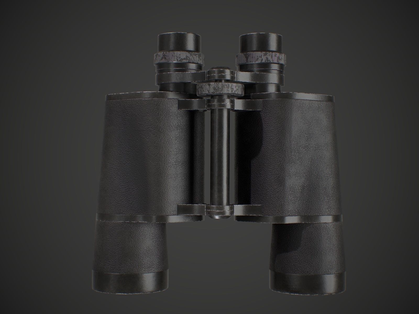 Binocular binoculars Low-poly 3D model_6