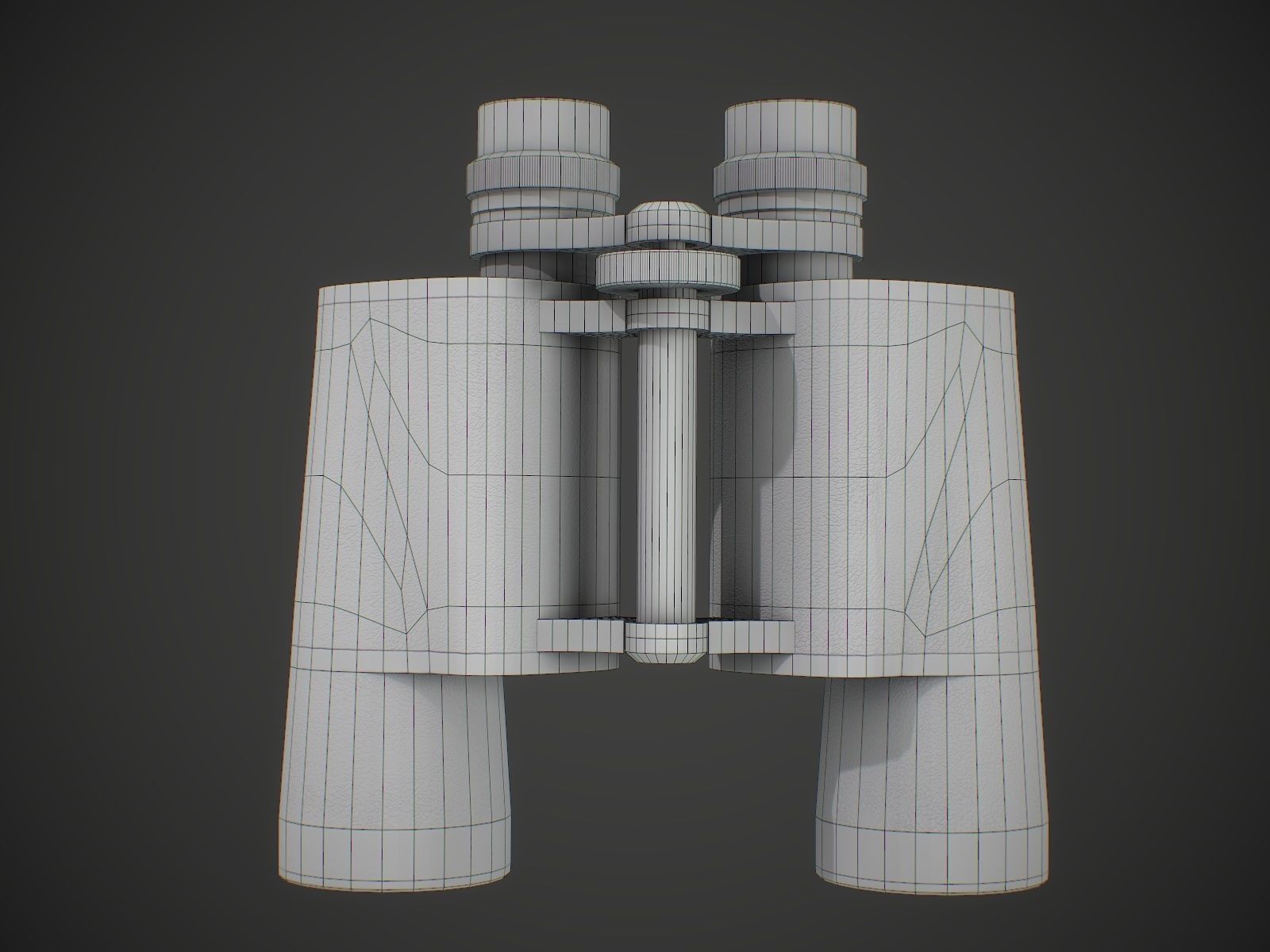 Binocular binoculars Low-poly 3D model_12