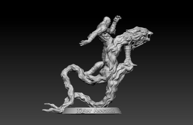 Sagat Tiger Assault 3D print model