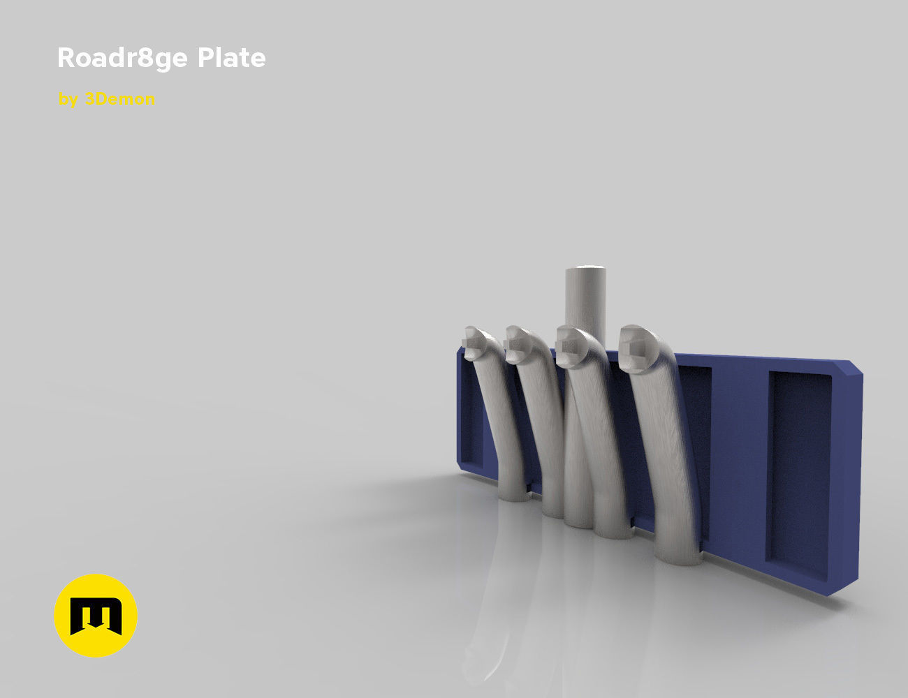 Roadr8ge Plate 3D print model 3D print model_1
