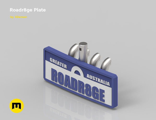 Roadr8ge Plate 3D print model 3D print model
