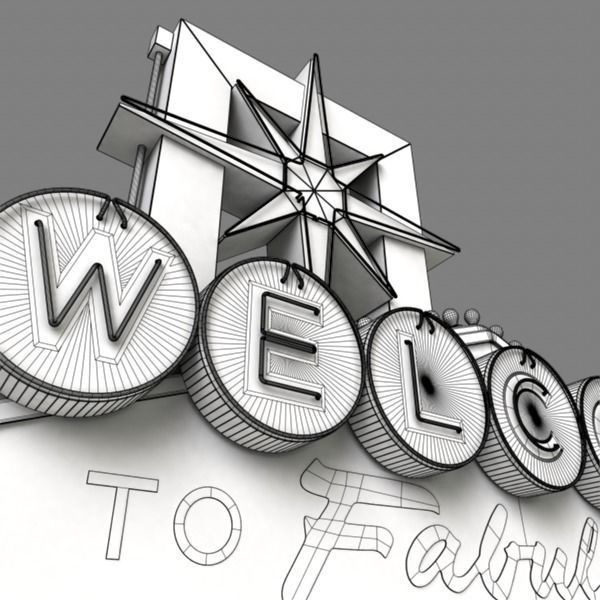 Las Vegas Sign 3D model_18